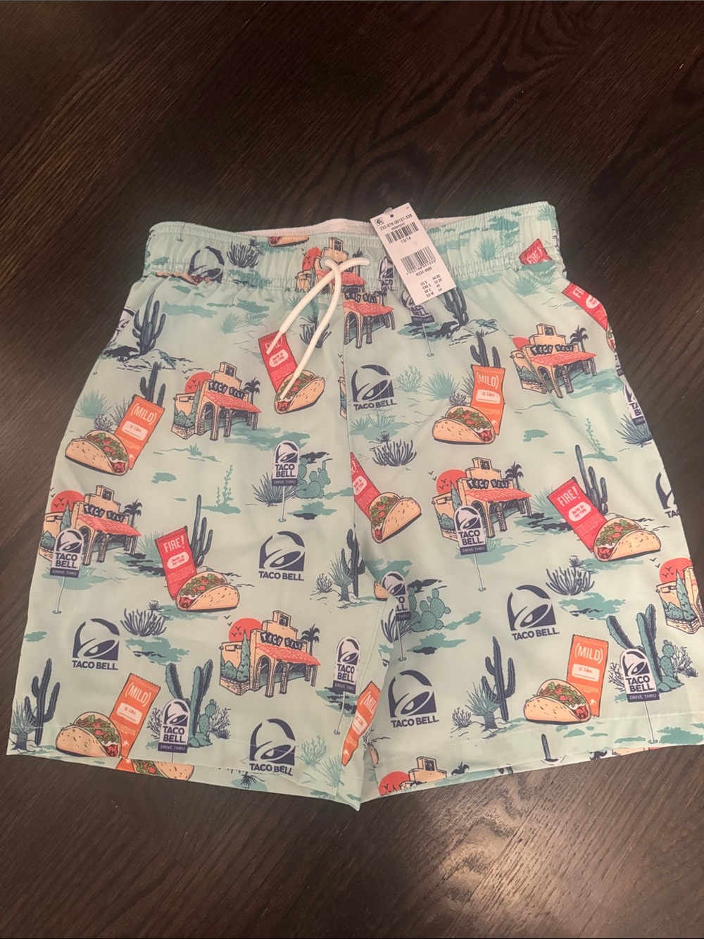 Boys   Swim Trunks in Light Aqua with